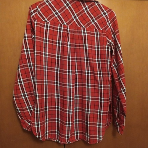 Pink Woman winter shirt used red size S