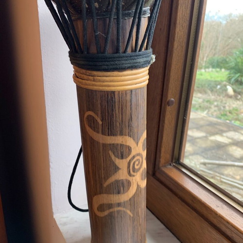 Handmade tumbrelki used from Indonesia with leather