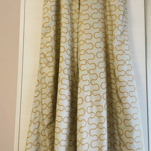 Nadia Rapti wide crop pants like new, beige gold