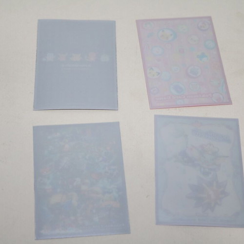 Nintendo Pokemon Center Japan card sleeves like new, set of 4