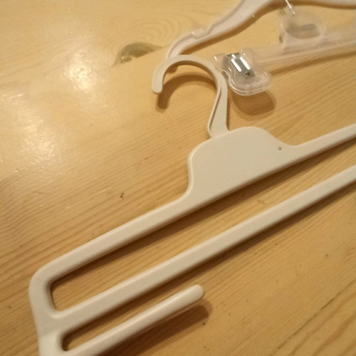 Children's hangers new, set of three, one double and one single