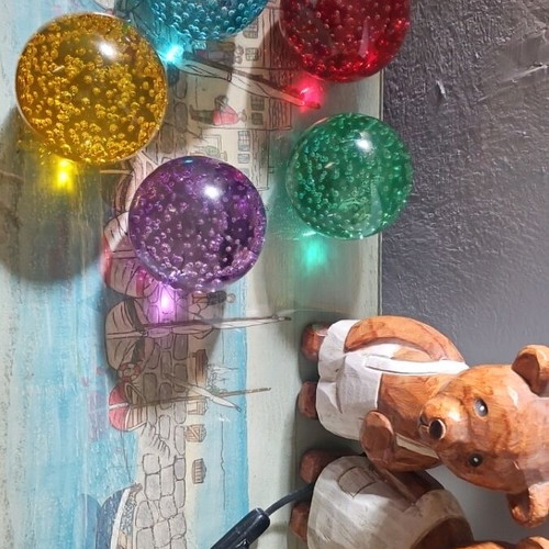 Glass decorative spheres like new, 10 cm perimeter