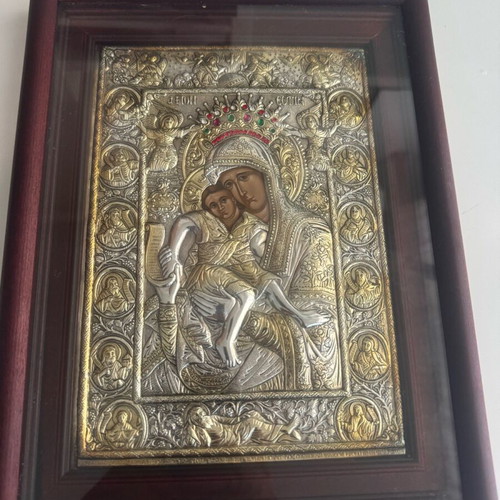 Icon Axion Esti with Certificate of Authenticity, like new, 28x22 cm