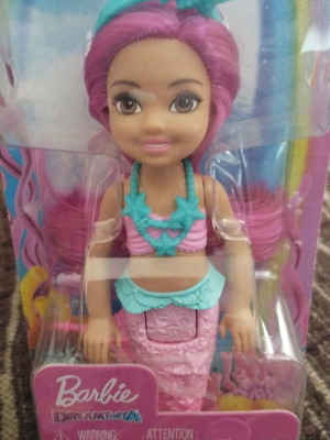 Κούκλα Barbie Dreamtopia Chelsea γοργόνα καινούργια με ροζ μαλλιά και ουρά