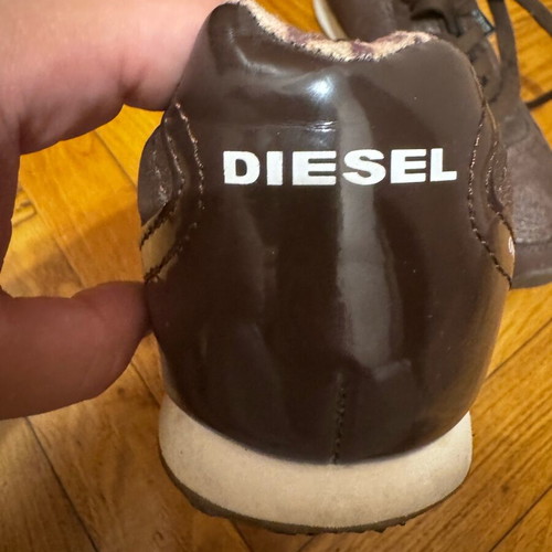 Diesel sneakers brown, worn once, size 40