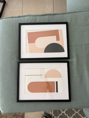 Κορνίζες H&M HOME καινούργιες, σετ 2 με πασπαρτού 30x40 εκ.