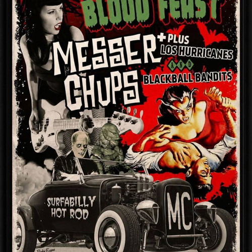 The Messer Chups Poster New With Frame 32×23cm