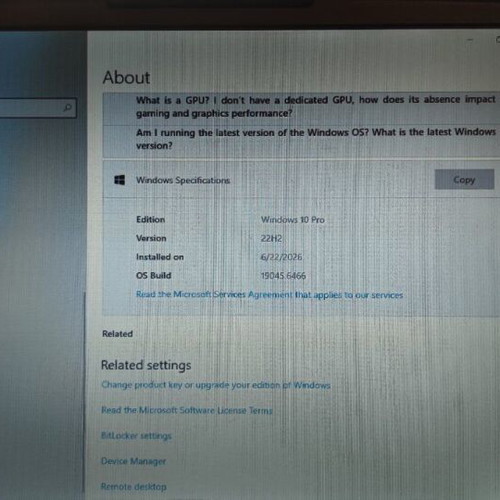 Dell Latitude D530 laptop used, SSD 112GB, Windows 10 Pro