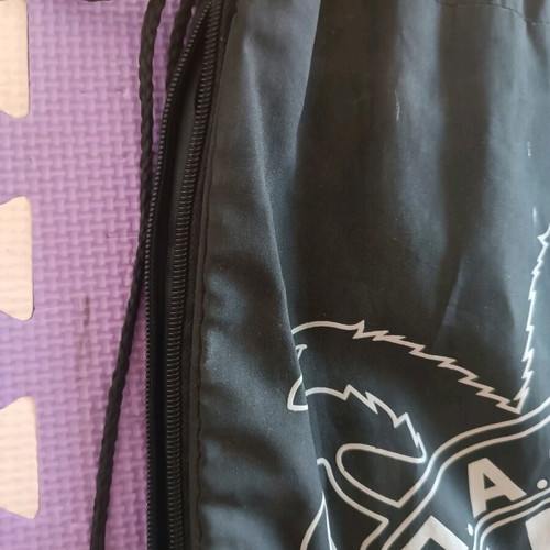Paok Fc backpack like new, black with expansion zipper