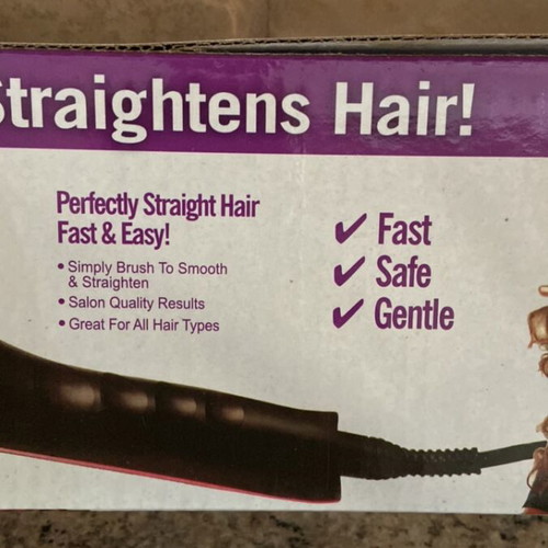Electric hairbrush like new with 3D ceramic bristles and LCD screen