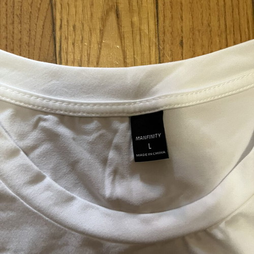 Two Striped T-shirt, size L, white