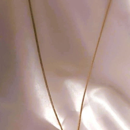 Necklace chain with gold teardrop pendant new