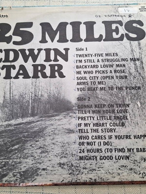 Edwin Starr 25 Miles LP като нов, R&B / Soul