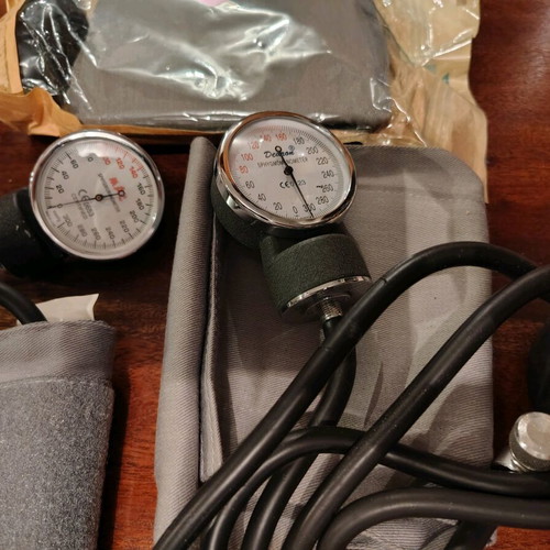 Blood pressure monitors and spare parts new, all together