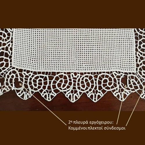 Vintage 80s Handmade Kopaneli Table Linen like new, cotton