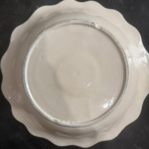 Floral serving platter