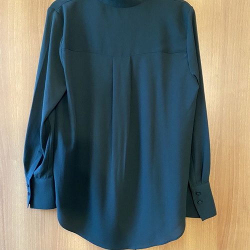 Celestino women's blouse new, V-neck, long sleeves, green