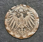 1 Pfennig 1900 used with error