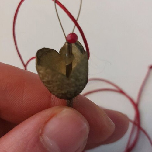 Attilio Handmade Floral Bell Necklace in Brass like new