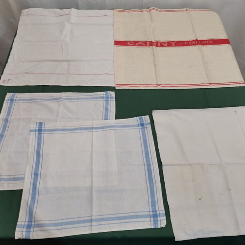 Towels used, pack of 5, various from 1950 era
