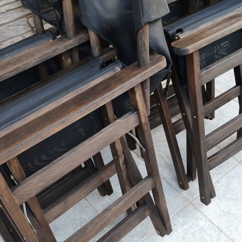 Director chairs professional set of 4 like new