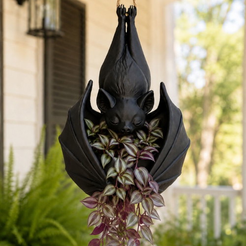 Bat Hanging Planter 3D printed, made to order