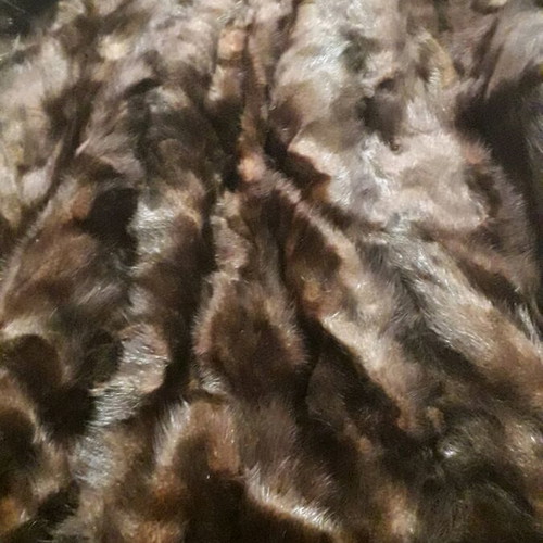 Mink fur coat like new, brown, size L