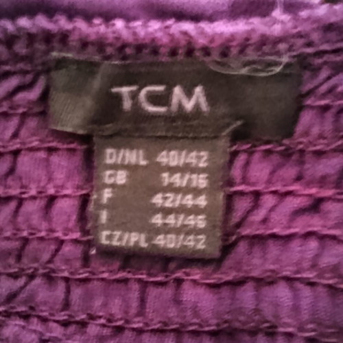 Strapless TCM dress used, purple, size 40/42