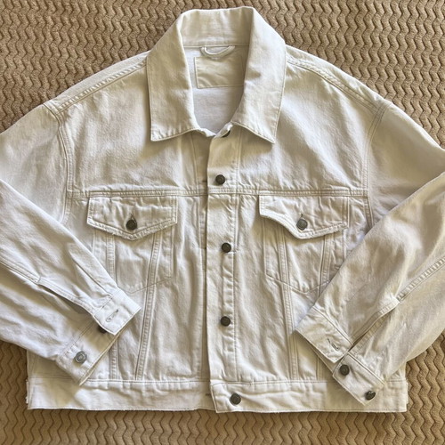 COS Denim Jacket, oversized, white