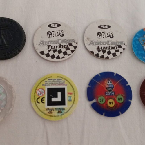 Vintage and modern Tazos set including Autocaps Turbo, Gormiti, Power, Paw Patrol
