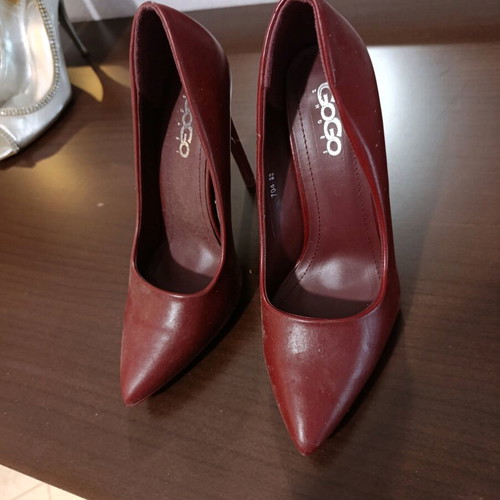 GoGo Shoes burgundy pumps like new, size 36, heel height 11.5 cm