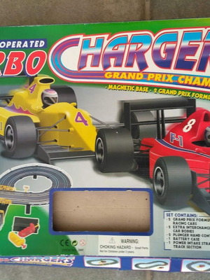 Turbo Chargers track used, 235 cm, for two cars with batteries