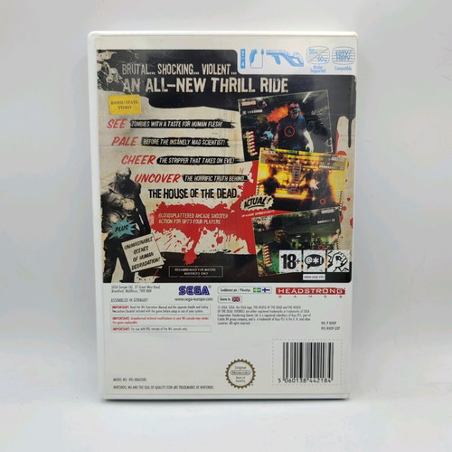 Overkill - The House of the Dead Nintendo Wii μεταχειρισμένο, λειτουργικό και πλήρες