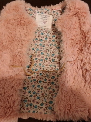 Baby Zara fur baby vest like new 12-18 months