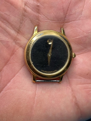 Movado women's watch used, black, needs service