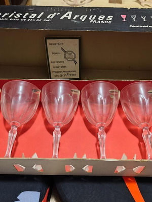 Cristal d'Arques Washington set of 6 water glasses 30.5cl like new