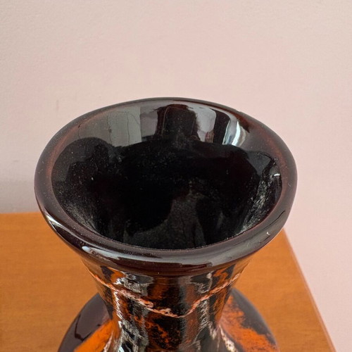 Ceramic vase from the 1960s like new, glazed, height 20 cm