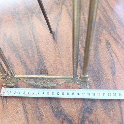 Pair of Antique Brass Table Frames Art Nouveau & Neoclassical Style 1890-1930