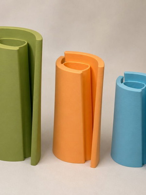 Set of 3 Strovilos vases 3D printed, made to order, minimal design