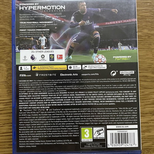 FIFA 22 PS5 game