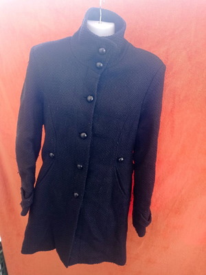 Makis Tselios coat used, black, size M
