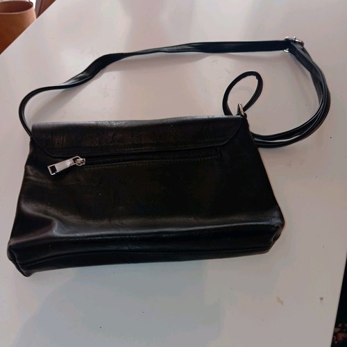 Shoulder bag used, soft leatherette, no damage