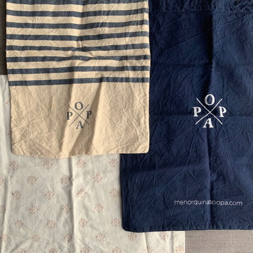 Fabric pouches used, set of 3, size up to A4 POPA