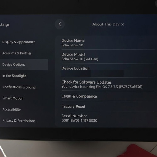 Amazon Echo Show 10 smart display 3rd edition