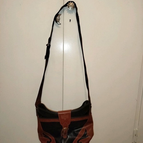 Crossbody bag black-brown used