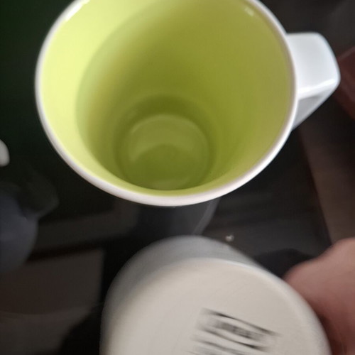 IKEA mug set 3 pieces 10cm like new, white and light green
