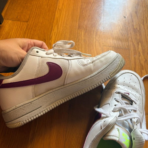 Nike Air Force 1 sneakers used, size 38, white, narrow fit