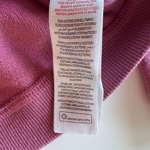 Dpam pink hoodie sweatshirt for girl 9-10 years used