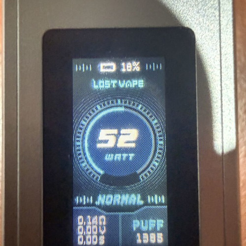 Lost Vape Centaurus M100 Mod, minimal use, 1,385 puffs