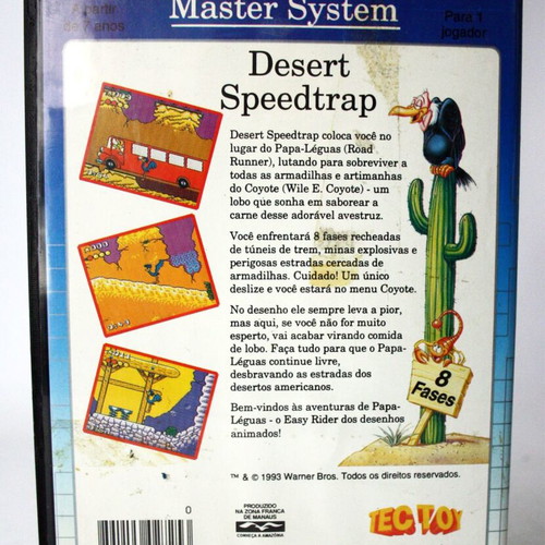 Sega Master System Desert Speedtrap Road Runner 1993 Tec Toy new